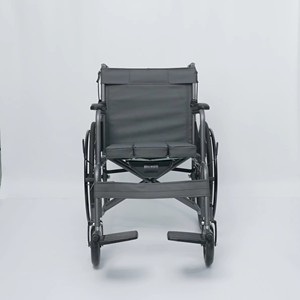 Silla de Ruedas Manual Plegable de Acero al Carbono de Alta Calidad con Diseño de Inodoro para Personas Mayores - Product Image 2