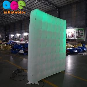 Fondo inflable curvo personalizado para pared, telón con tiras de iluminación LED, fotomatón, multicolor - Product Image 6