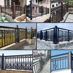 Vendita diretta personalizzabile moderno esterno in lega di alluminio <span class=keywords><strong>ringhiere</strong></span> per balcone moderna Villa cortile giardino balaustre corrimano - Product Image 3