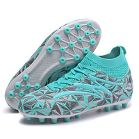 Nouveau produit 2025 – Chaussures de football montantes à lacets imprimées, style mode, vente en gros d'usine, très populaires, pour l'entraînement et le sport, pour enfants