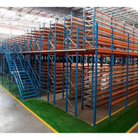 Plateforme de grenier épaissie, démontable, robuste, multi-niveaux, en structure d'acier, avec protection anticorrosion, pour bureau et entrepôt