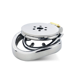 Nouveaux sex toys FRRK Anneau <span class=keywords><strong>de</strong></span> quatre tailles Serrure plate <span class=keywords><strong>de</strong></span> chasteté Cage à bite Serrure à pénis en acier inoxydable Images <span class=keywords><strong>de</strong></span> la cage à pénis Cage <span class=keywords><strong>de</strong></span> chasteté - Product Image 4