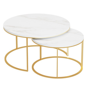 Factory Wholesale Round Marble Bedroom Living Room Coffee <strong>Tables</strong> - Product Image 2