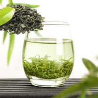 Thé vert pur OEM/ODM, feuilles/sachets de thé vert personnalisables, approvisionnement en vrac pour les boissons et la vente au détail