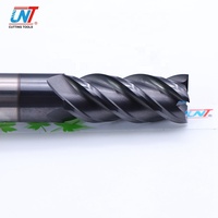 UNT Freze CNC Routeur Bits Fraisage Outils De Coupe Solide Carbure De Tungstène Cutter Fresa 4 Flûtes Plat Fin Mills Pour Acier Inoxydable