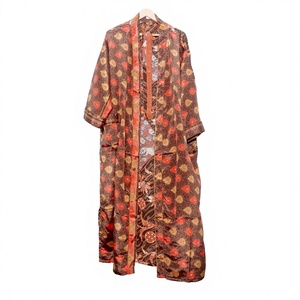 Pijamas de Seda Pura 100% de la India, Estilo Vintage, con Cierre de Cordón, Transpirables, Suaves y Elegantes, de Manga Larga - Product Image 1
