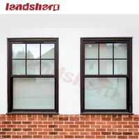 Fenêtres coulissantes verticales Landsharp à simple ou double battant, fenêtres américaines avec moustiquaire
