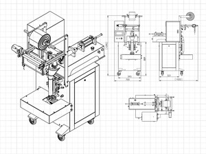 Machine de remplissage de sachets à piston avec remplissage de particules pour purée de viande, pâté, morceaux d'aliments humides pour animaux de compagnie dans une sauce - Product Image 6