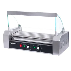 Hot Dog Roller Grill Fully Automatic Electric Stainless Steel Non-stick Rollers 5 rollers Easy to operate Easy to clean