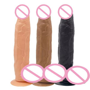 Dildo de dragon artificiel réaliste en gros - Pénis extra large de 12 pouces, doux, avec base à ventouse puissante, sextoy mains libres pour <span class=keywords><strong>femme</strong></span> - Product Image 5
