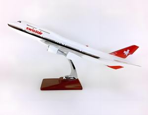 47cm 1:150 Résine Swiss Airlines B747-400 Ornement Décoratif - Product Image 1