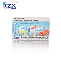Autocollant enregistreur de données basse température NFC+UHF, étiquette double fréquence RFID pour la validation de la chaîne du froid
