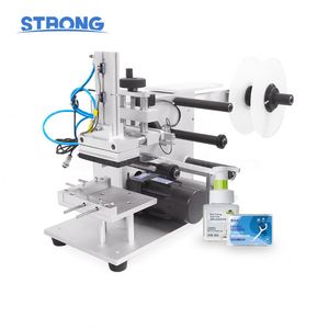 Semi-Automatic Table-Top Electric Manual <b>Labeling</b> <b>Machine</b> for Flat Side Square Bottle <b>Labeling</b> Sticker <b>Labeling</b> <b>Machine</b> LT-60 - Product Image 1