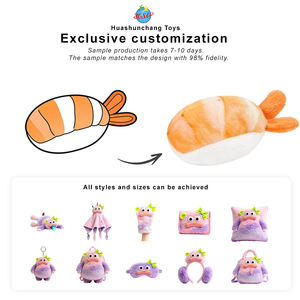 Simpatico <span class=keywords><strong>peluche</strong></span> giapponese imbottito con cuscino per Sushi - Product Image 1
