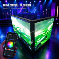 Kits d'écran LED pliables pour cabine DJ, Plug and Play, sans assemblage, avec flight case, affichage vidéo LED pour boîte de nuit, scène, événement, fête