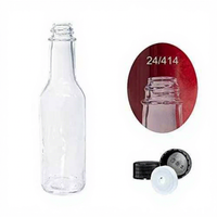 Botol Saus Pedas & Selai Kaca Bening Berkualitas Tinggi 3oz/150ml & 5oz dengan Tutup Sekrup Merah Berlapis Sablon untuk Kue Cokelat Gula