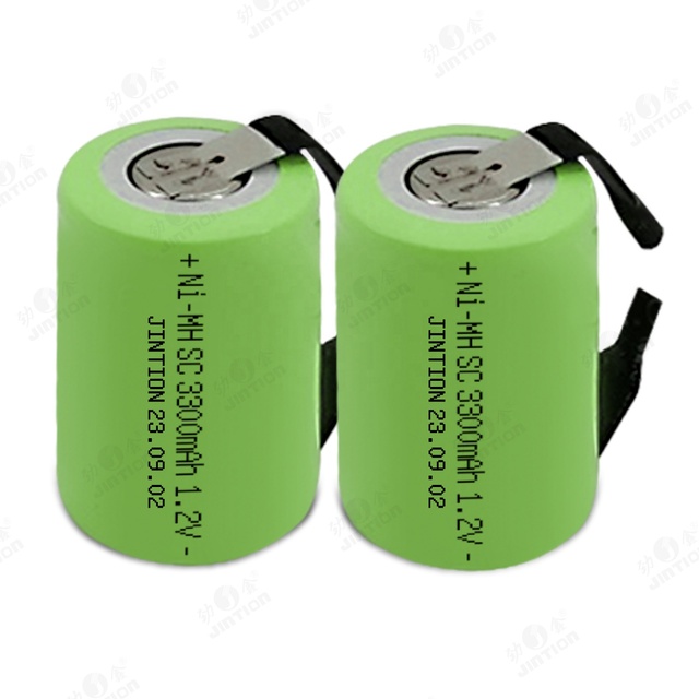 Nimh SC 3300mah 1.2V Rechargeable Battery With Soldering Tabs