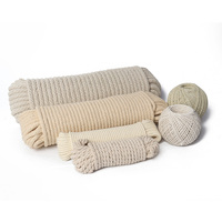 Corde en coton tressé solide blanc en gros du fabricant Corde en coton 4-16mm