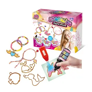 Construction gift Girl Arts and Crafts Hand-on party favors birthday rubber band DIY bracelet Making Kit for Girl kids
