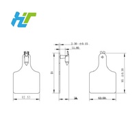 Etiqueta de oreja redonda de TPU para animales personalizados RFID UHF, nueva condición, etiquetas de identificación de vaca y cabra para ganado