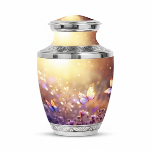 Urnas de cremación para adultos de latón de hermoso diseño para cenizas, urnas hechas a mano, urnas funerarias, urnas de entierro, urnas conmemorativas humanas - Product Image 1