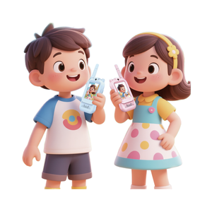 Caméra vidéo pour enfants de 2 pouces, bidirectionnelle, portée de 1500 pieds, effets vocaux sympas, recharge pour les enfants de 3 à 12 ans, extérieur - Product Image 2