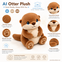 Peluche parlante IA, contrôle vocal Bluetooth, animal en peluche interactif, rechargeable, OEM personnalisé