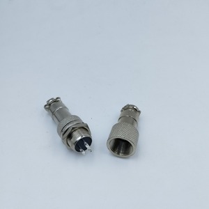 Conector de aviación enchufable GX12, 2-7 pines, cobre plateado, M12, retardante de fuego de alta frecuencia para uso industrial - Product Image 1