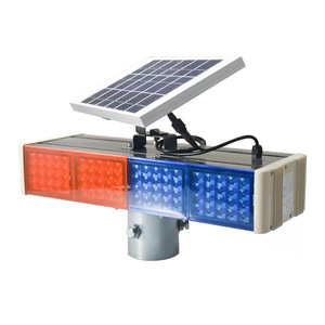 Yüksek kaliteli güneş odaklı sarı LED uyarı tepe ışığı kırmızı mavi yanıp sönen trafik işareti alüminyum malzeme ampul ışık kaynağı - Product Image 3