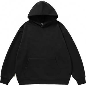 Venta al por mayor Unisex 380g algodón Plaid Sudadera con capucha a granel clásico 100% algodón liso cuello con capucha para la temporada de otoño - Product Image 5