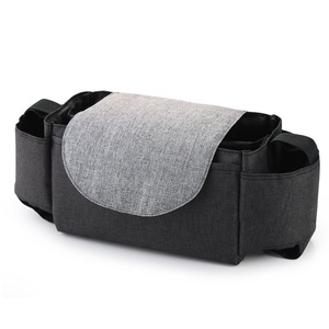 <span class=keywords><strong>Bolsa</strong></span> de Almacenamiento para Cochecito de Bebé, Organizador Colgante para Cochecito, Cesta para Pañales con Gancho y Accesorios - Product Image 3