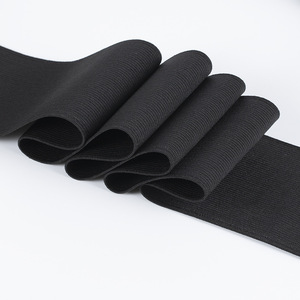 Tricoté en polyester plat de haute qualité 1/1.2 /1.5 /2 /2.5 /3 /4/5/<span class=keywords><strong>6</strong></span> Bande élastique noire de <span class=keywords><strong>6</strong></span> pouces de large - Product Image 2