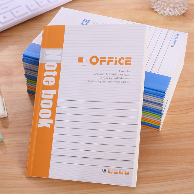 A5 Hardcover Soft-Sided Work Notebook Leather Design Thermal Binding School Conference Study Gift Paper Material