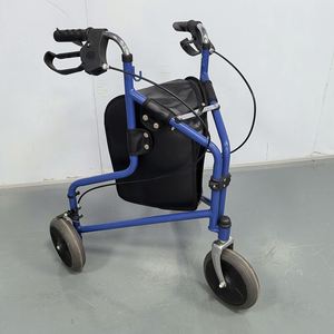 3-Wheel <b>Rollator</b> <b>Walker</b> for Seniors Foldable Shopping Cart with Seat Bag 15kg Weight Capacity Class II Medical Device - Product Image 2