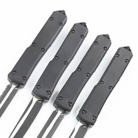Couteau de camping en plein air UT70 en alliage d'aluminium revêtu de titane noir M390 couteau de poche de chasse