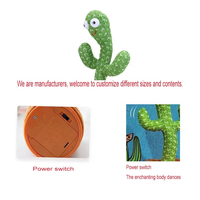 Kawaii danse Cactus peluche dessin animé chantant parlant éducation jouets cadeau pour les enfants