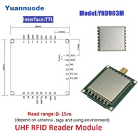 Mini módulo Lector UHF RFID integrado 0-8M lector de tarjetas de Control de acceso con RJ45 RS232 EPS32 frecuencia 860-960MHz