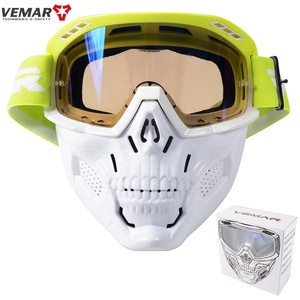 Lunettes de motocross, lunettes de moto, lunettes de VTT, lunettes de course MX ATV en silicone antidérapantes de haute qualité, coupe-vent, avec <span class=keywords><strong>masque</strong></span> - Product Image 3
