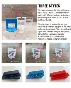 5mm sứ sàn leveler gạch Gốm San lấp mặt bằng Clip hệ thống gạch PP vật liệu tự san lấp mặt bằng hệ thống gạch Spacer chéo nêm - Product Image 5