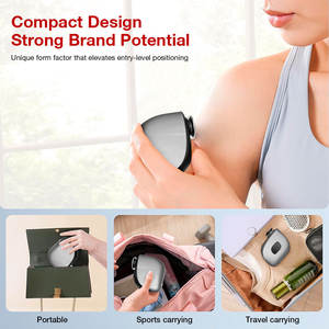 Mini pistolet de massage tendance 2025, vibrateur fascial, pistolet de massage musculaire profond électrique portable avec 4 vitesses et 2 têtes - Product Image 4