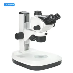 OPTO-EDU A23.2604-TL Boom se calidad Binocular fácil de operar inclinación de cabeza de brazo Flexible Trinocular estéreo microscopio