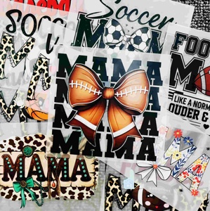 Camiseta de PET Suave con Transferencia Térmica DTF Personalizada <span class=keywords><strong>para</strong></span> el Día de la Madre, Diseño de Lazo 'Love MAMA', Fácil Aplicación con Prensa Térmica, Resistente al Agua - Product Image 2