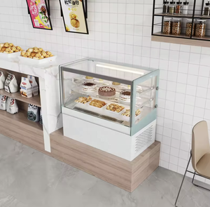 Chất lượng cao làm mát bằng không khí bánh hiển thị Cooler Table-TOP LED Tủ ánh sáng với mở cửa kính defogging công nghệ - Product Image 1