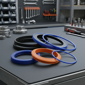 Joints toriques industriels en caoutchouc noir, bleu, orange pour kit de réparation de vérins hydrauliques modèle JCB 3CX - Product Image 3