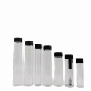 Tube de fabricants de petits tubes en plastique transparent résistant à la chaleur avec couvercle en Pp Cr sur les côtés lisses pour la médecine