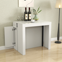 [Stock US] Table à manger moderne multifonctionnelle extensible avec prise et rangement pour fêtes, mariages et réunions – Accepte le dropshipping