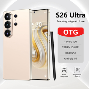 Último diseño, teléfono inteligente S26 Ultra 5G de 7.3 pulgadas, 108MP, 8000mAh, Android 15, el más vendido, con desbloqueo facial y función de belleza, envío gratis - Product Image 1