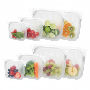 Bolsa <span class=keywords><strong>de</strong></span> Almacenamiento Reutilizable para Frutas y Verduras, <span class=keywords><strong>de</strong></span> Silicona, Hermética, Ecológica, con Cierre Magnético, para Mantener la Frescura - Product Image 1
