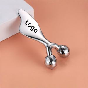 Masseur facial <span class=keywords><strong>Gua</strong></span> <span class=keywords><strong>Sha</strong></span> en alliage de zinc à double boule pour le lifting du visage en V, outil ergonomique pour raffermir les <span class=keywords><strong>yeux</strong></span> et les joues - Product Image 6