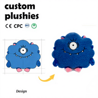 Jouet en peluche personnalisé OEM pour la vente en gros, design personnalisé, tissu en coton biologique, rembourrage écologique, CE EN71 CPC